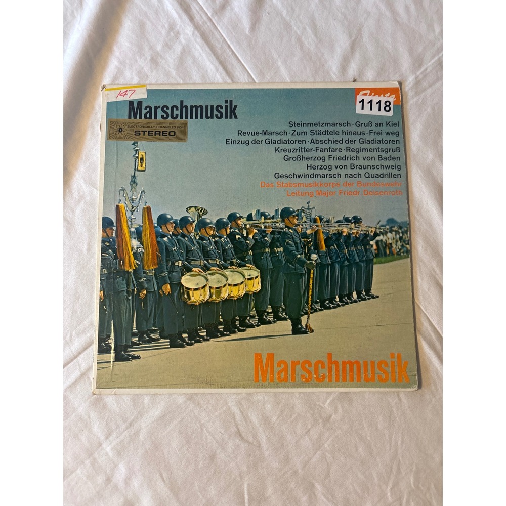 Fiesta Marschmusik Vinyl LP Stabsmusikkorps der Bundeswehr German Military